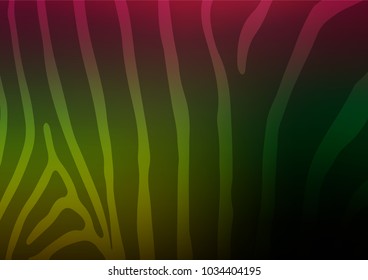 Dark Multicolor, Rainbow vector indian curved texture. Blurred decorative design in Indian style with Zen tangles. Brand-new style for your business design.