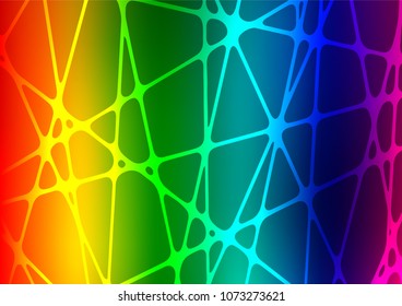 Dark Multicolor, Rainbow vector indian curved background. Creative illustration in blurred style with doodles and Zen tangles. The best blurred design for your business.