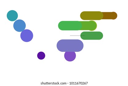 Dark Multicolor, Rainbow vector layout with flat lines. Glitter abstract illustration with colored sticks. The template can be used as a background.