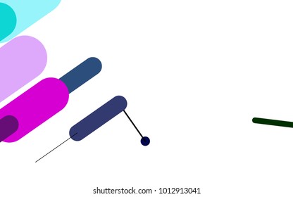 Dark Multicolor, Rainbow vector layout with flat lines. Blurred decorative design in simple style with lines. The pattern can be used for websites.