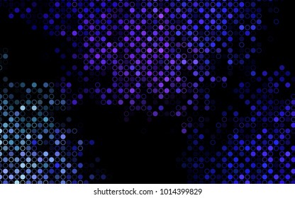 Dark Multicolor, Rainbow vector  layout with circle shapes. Abstract illustration with colored bubbles in nature style. Beautiful design for your business natural advert.