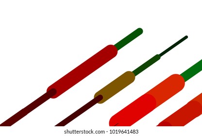 Dark Multicolor, Rainbow vector layout with flat lines. Shining colored illustration with rounded stripes. Smart design for your business advert.