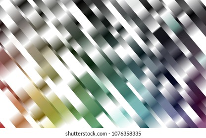 Dark Multicolor, Rainbow vector layout with flat lines. Glitter abstract illustration with colored sticks. The pattern can be used for busines ad, booklets, leaflets