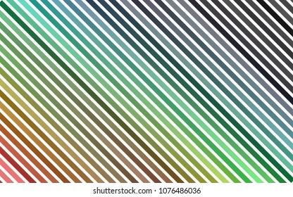 Dark Multicolor, Rainbow vector layout with flat lines. Blurred decorative design in simple style with lines. Best design for your ad, poster, banner.