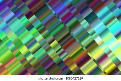 Dark Multicolor, Rainbow vector layout with flat lines. Modern geometrical abstract illustration with staves. The pattern can be used for websites.