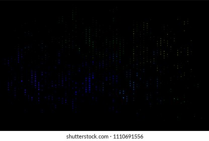 Dark Multicolor, Rainbow vector  layout with circle shapes. Glitter abstract illustration with blurred drops of rain. Pattern can be used as texture of water, rain drops.