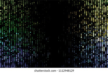 Dark Multicolor, Rainbow vector  layout with circle shapes. Blurred decorative design in abstract style with bubbles. Completely new template for your brand book.
