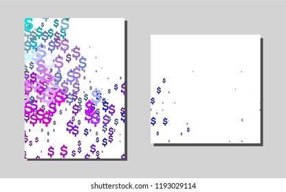 Dark Multicolor, Rainbow vector layout for Leaflets. Glitter abstract design concept with text box. Pattern for ads, leaflets, labels of your business.