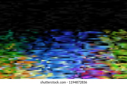 Dark Multicolor, Rainbow vector layout with flat lines. Decorative shining illustration with lines on abstract template. The pattern can be used as ads, poster, banner for commercial.