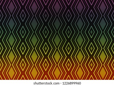 Dark Multicolor, Rainbow vector layout with lines, rectangle. Shining colorful illustration with lines, rectangles. Pattern for business booklets, leaflets.