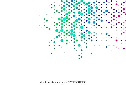 Dark Multicolor, Rainbow vector layout with circle spots. Modern abstract illustration with colorful water drops. Pattern for ads, leaflets.