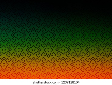 Dark Multicolor, Rainbow vector layout with flat lines. Decorative shining illustration with lines on abstract template. Smart design for your business advert.