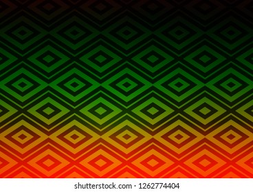 Dark Multicolor, Rainbow vector layout with lines, rectangle. Glitter abstract illustration with colorful lines, rhombuses. Best design for your ad, poster, banner.