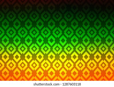 Dark Multicolor, Rainbow vector layout with lines, rectangles. Decorative design in abstract style with rectangles. The template can be used as a background.