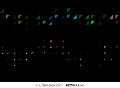 Dark Multicolor, Rainbow vector layout with circle shapes. Blurred bubbles on abstract background with colorful gradient. Pattern for ads, leaflets.