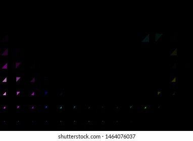 Dark Multicolor, Rainbow vector layout with circle shapes. Modern abstract illustration with colorful water drops. Pattern for ads, leaflets.