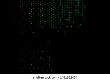 Dark Multicolor, Rainbow vector layout with circle shapes. Modern abstract illustration with colorful water drops. Pattern for beautiful websites.