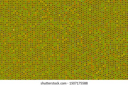 Dark Multicolor, Rainbow vector layout with circle shapes. Glitter abstract illustration with blurred drops of rain. Pattern for ads, leaflets.
