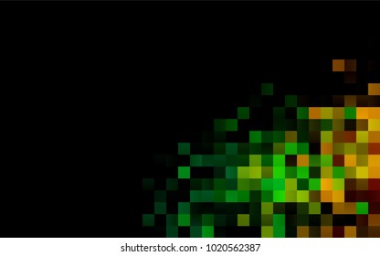 Dark Multicolor, Rainbow vector low poly background. A sample with a polygonal design. Illustration in polygonal style with repeating squares