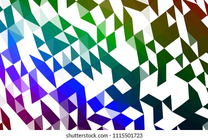 Dark Multicolor, Rainbow vector low poly texture. A sample with polygonal shapes. A completely new template for your business design.