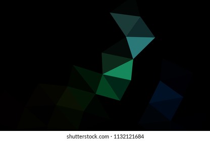 Dark Multicolor, Rainbow vector low poly low poly. Colorful illustration in abstract style with gradient. The textured pattern can be used for background.