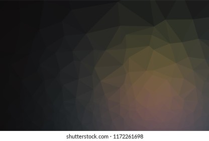 Dark Multicolor, Rainbow vector low poly texture. An elegant bright illustration with gradient. A completely new template for your business design.