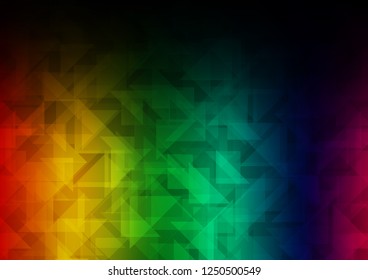 Dark Multicolor, Rainbow vector low poly texture. A vague abstract illustration with gradient. Brand new design for your business.