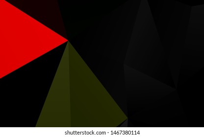 Dark Multicolor, Rainbow vector low poly texture. Glitter abstract illustration with an elegant design. Brand new style for your business design.