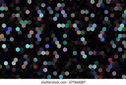 Dark Multicolor, Rainbow vector low poly background. A sample with a polygonal design. Low poly illustration, low polygonal background.