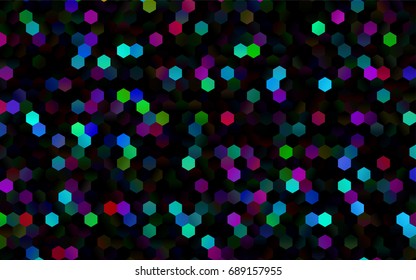 Dark Multicolor, Rainbow vector low poly background. A sample with a polygonal design. Low poly illustration, low polygonal background.