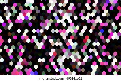 Dark Multicolor, Rainbow vector low poly background. A sample with a polygonal design. Low poly illustration, low polygonal background.