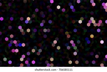 Dark Multicolor, Rainbow vector low poly background. A sample with a polygonal design. Low poly illustration, low polygonal background.