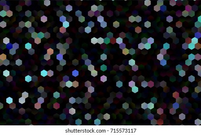 Dark Multicolor, Rainbow vector low poly background. A sample with a polygonal design. Low poly illustration, low polygonal background.