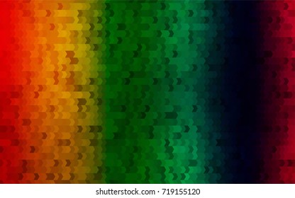 Dark Multicolor, Rainbow vector low poly background. A sample with a polygonal design. Illustration in polygonal style with repeating squares