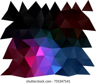 Dark Multicolor, Rainbow vector low poly pattern. Colorful abstract illustration with gradient. A new texture for your design.