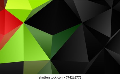 Dark Multicolor, Rainbow vector low poly pattern. Creative geometric illustration in Origami style with gradient. The completely new template can be used for your brand book.
