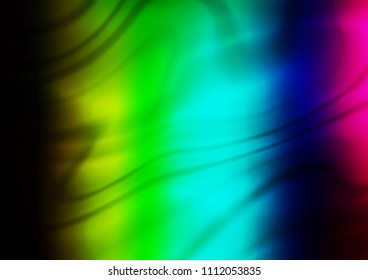 Dark Multicolor, Rainbow vector modern elegant template. An elegant bright illustration with gradient. The elegant pattern can be used as part of a brand book.