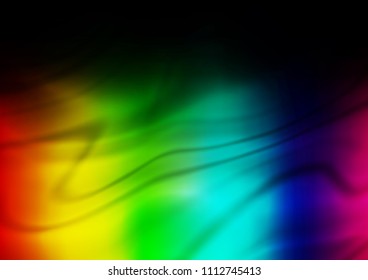 Dark Multicolor, Rainbow vector modern elegant template. Shining colored illustration in a Brand new style. The template can be used as a background of a cell phone.