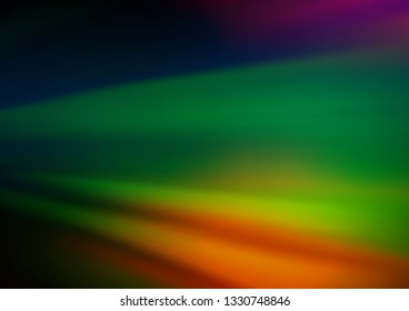 Dark Multicolor, Rainbow vector modern elegant template. A completely new color illustration in a bokeh style. The template for backgrounds of cell phones.