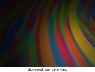 Dark Multicolor, Rainbow vector modern bokeh pattern. Creative illustration in halftone style with gradient. Brand new design for your business.