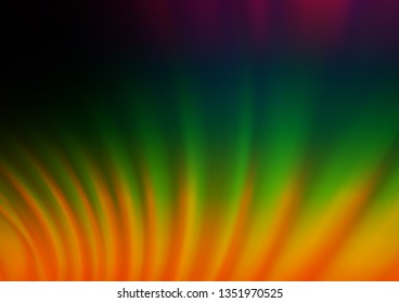 Dark Multicolor, Rainbow vector modern bokeh pattern. Shining colorful illustration in a Brand new style. Brand new design for your business.