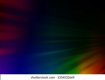 Dark Multicolor, Rainbow vector modern elegant background. Creative illustration in halftone style with gradient. The elegant pattern for brand book.