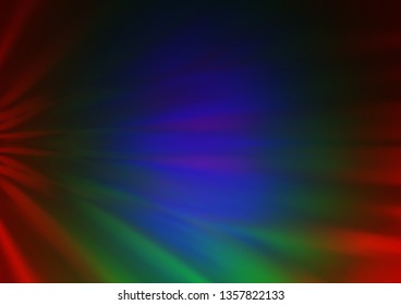 Dark Multicolor, Rainbow vector modern bokeh pattern. Shining colorful illustration in a Brand new style. A new texture for your design.