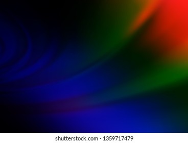 Dark Multicolor, Rainbow vector modern bokeh pattern. An elegant bright illustration with gradient. A new texture for your design.
