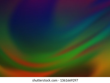 Dark Multicolor, Rainbow vector modern elegant template. Colorful illustration in abstract style with gradient. Brand new style for your business design.