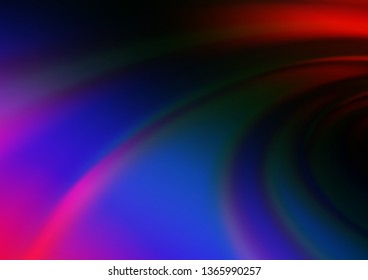 Dark Multicolor, Rainbow vector modern elegant background. Colorful illustration in abstract style with gradient. A new texture for your design.