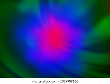 Dark Multicolor, Rainbow vector modern elegant background. A completely new color illustration in a bokeh style. The background for your creative designs.