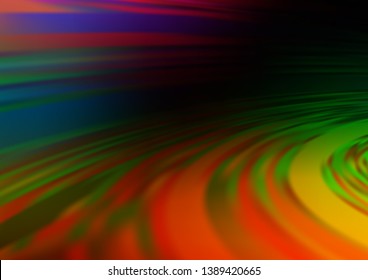 Dark Multicolor, Rainbow vector modern elegant background. Glitter abstract illustration with an elegant design. Brand new design for your business.
