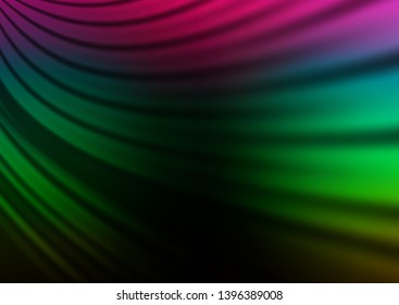 Dark Multicolor, Rainbow vector modern bokeh pattern. Shining colorful illustration in a Brand new style. The template for backgrounds of cell phones.