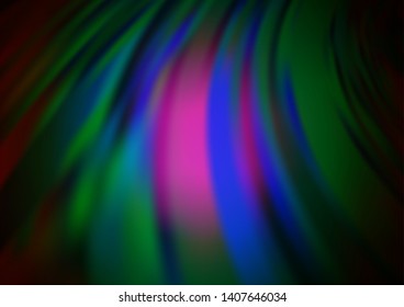 Dark Multicolor, Rainbow vector modern elegant template. Colorful illustration in blurry style with gradient. A completely new design for your business.